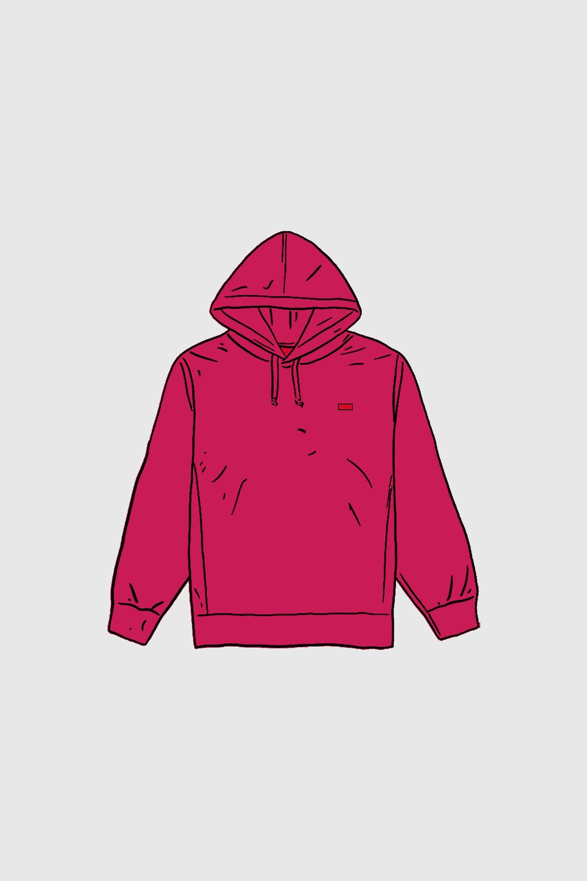 Supreme Small Box Hooded Sweatshirt Fuchsia (SS20) - Default