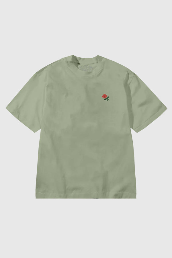 Market Thank You Rose T-Shirt - Kelp