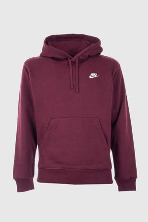 Nike Sportswear Club Fleece Pullover Hoodie Burgundy