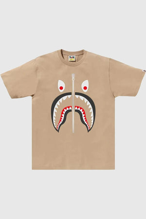 BAPE Mad Shark Tee Tan