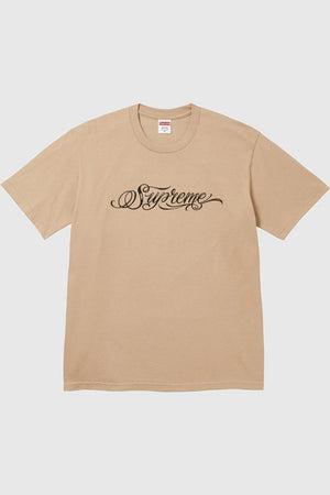 Supreme Script Tee Khaki