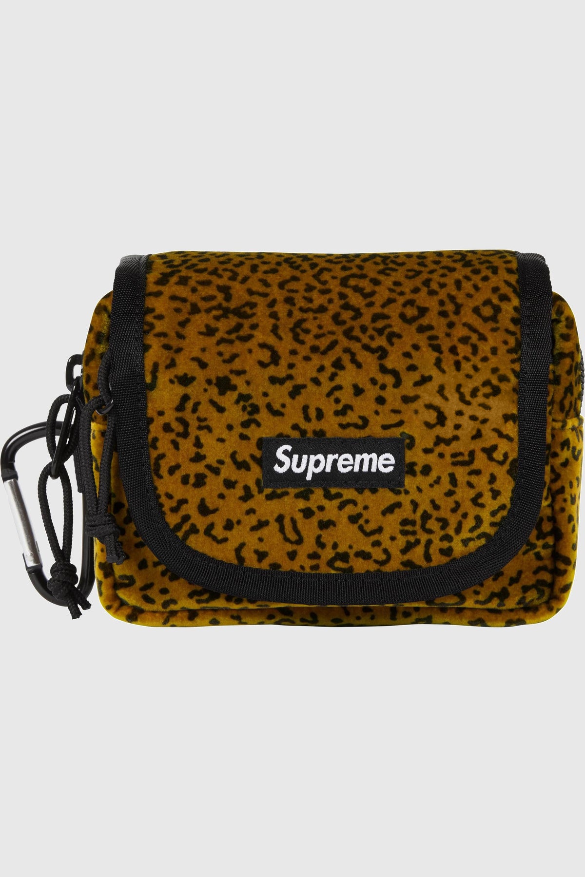 Supreme Supreme Velvet Mini Pouch (SS25) - Tan Leopard