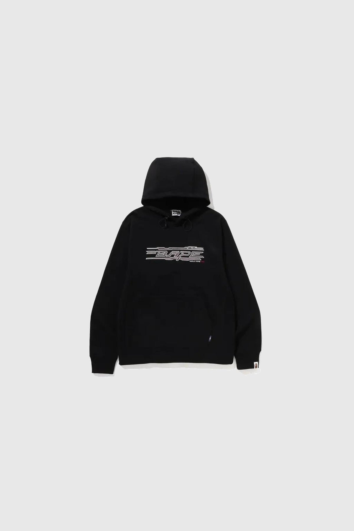 BAPE Embroidery Pullover Hoodie Black