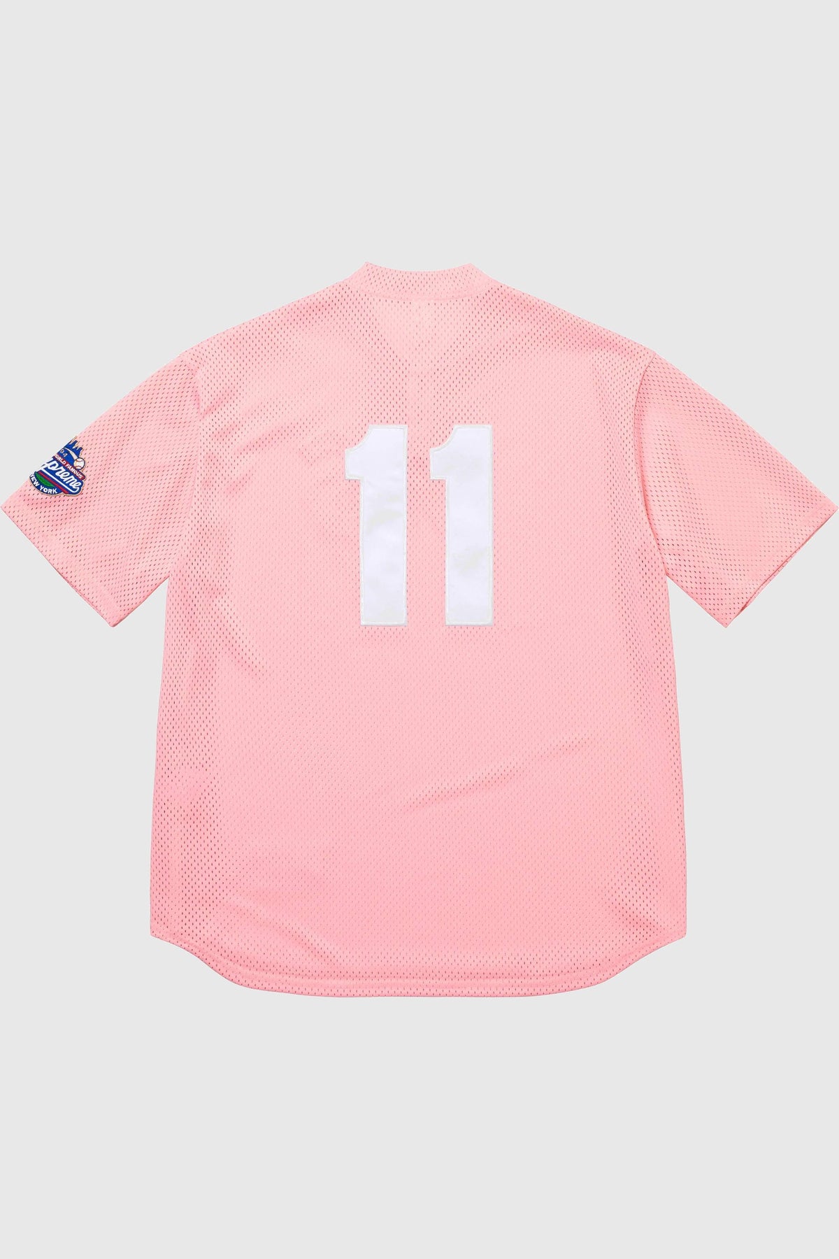 Supreme S Logo Baseball Henley (SS25) - Pink