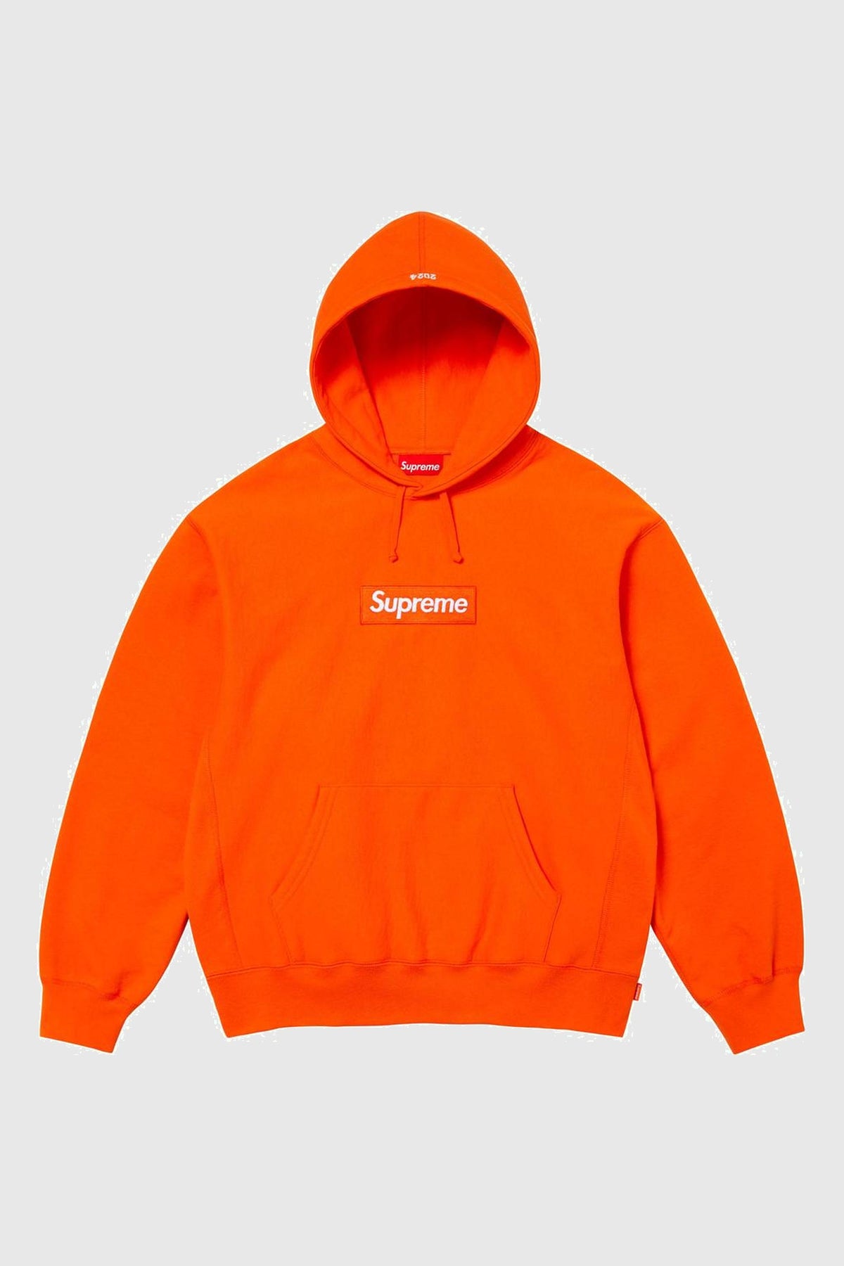 Supreme Box Logo Hooded Sweatshirt Orange