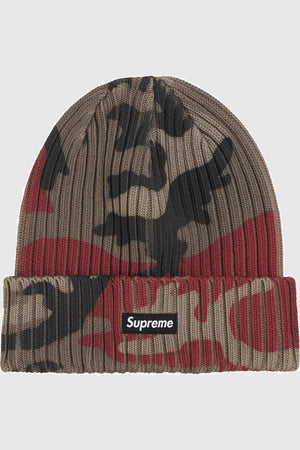 Supreme Overdyed Beanie (SS26) - Red Camo