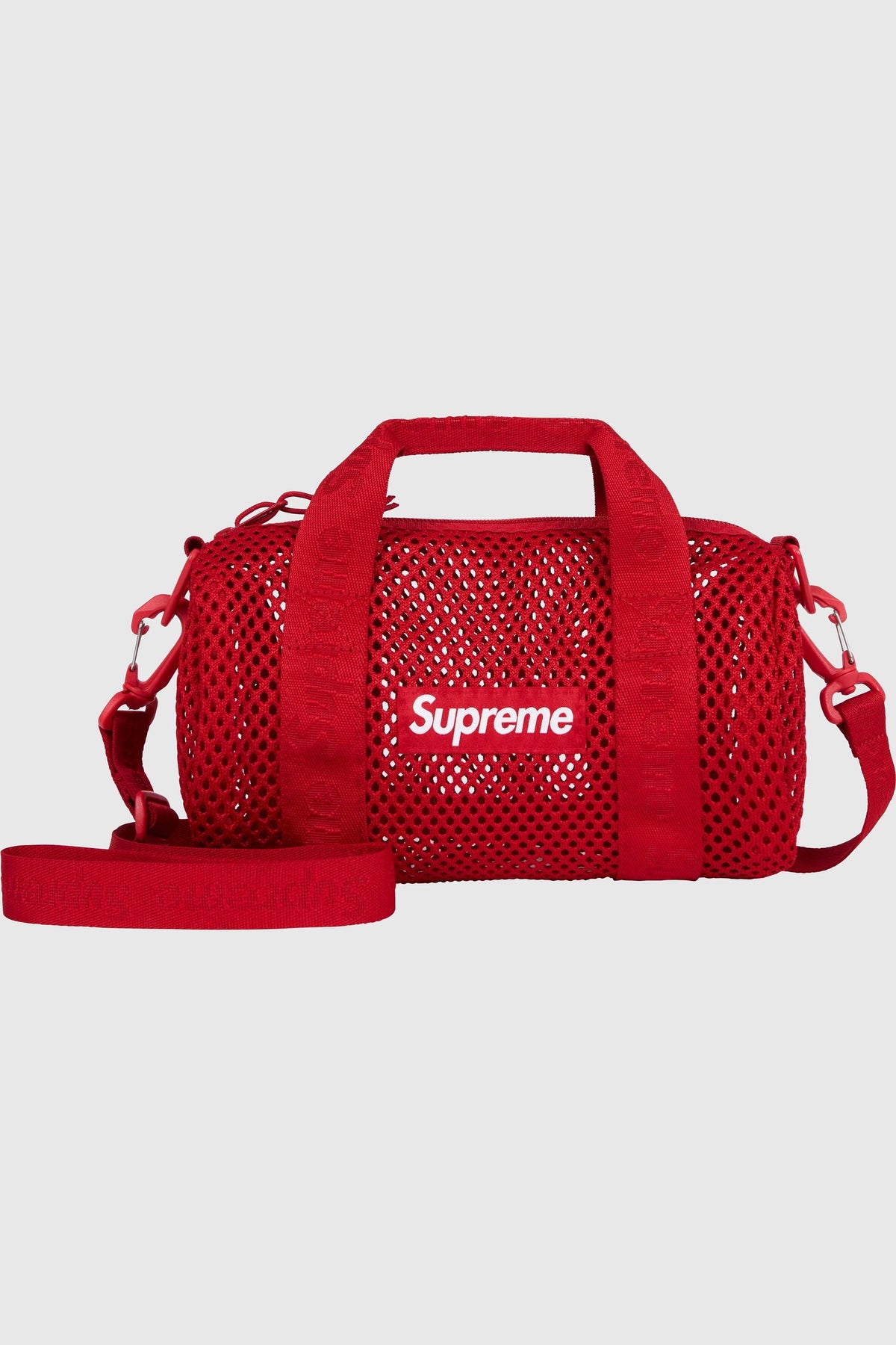 Supreme Mesh Mini Duffle Bag (SS25) - Red