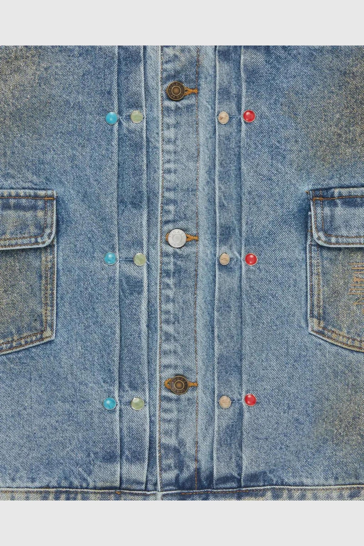 Fugazi Stone Rivet Denim Jacket Mud Washed