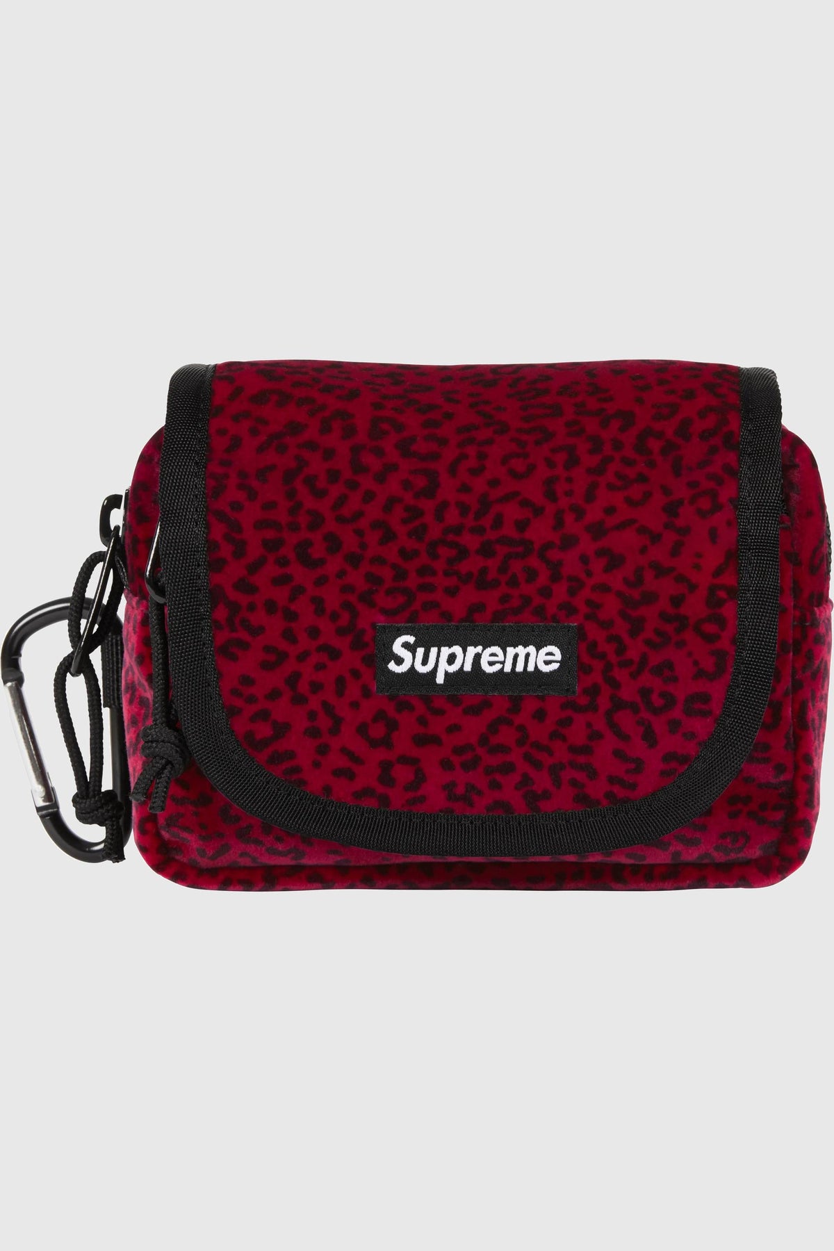 Supreme Supreme Velvet Mini Pouch (SS25) - Red Leopard