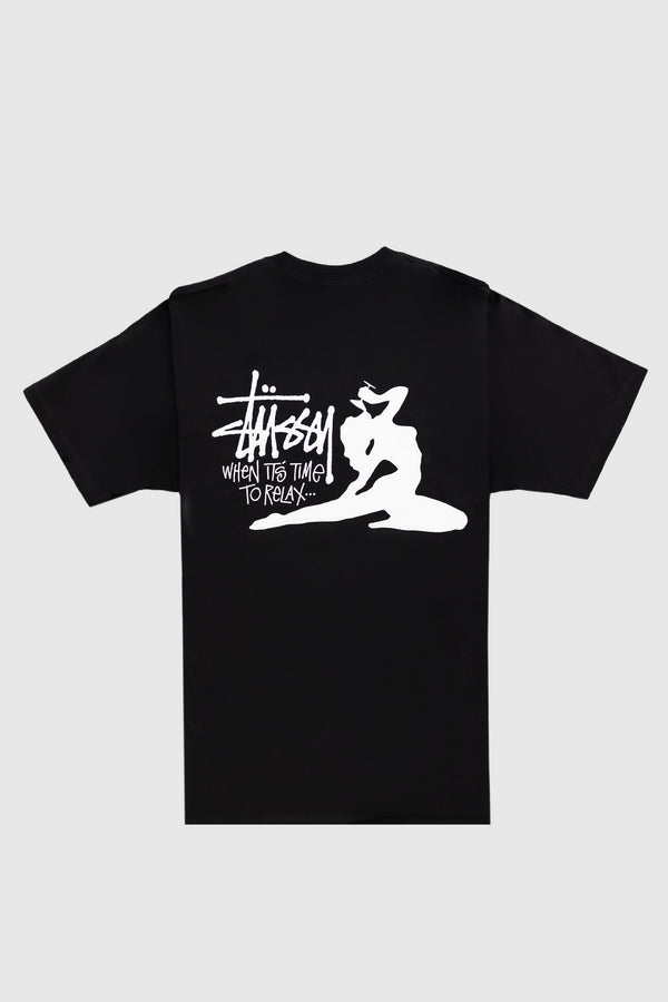 Stussy Relax Tee Sc - Black
