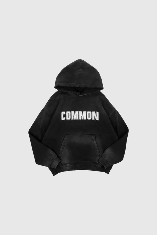 Common Hype Rhinestone Hoodie - Black