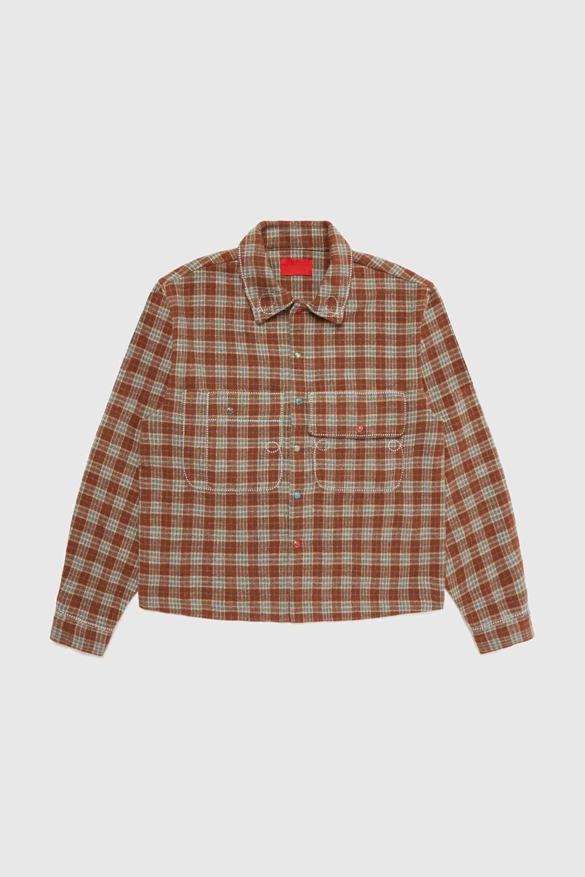 Fugazi Stone Snap Flannel Brown