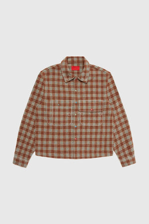 Fugazi Stone Snap Flannel Brown