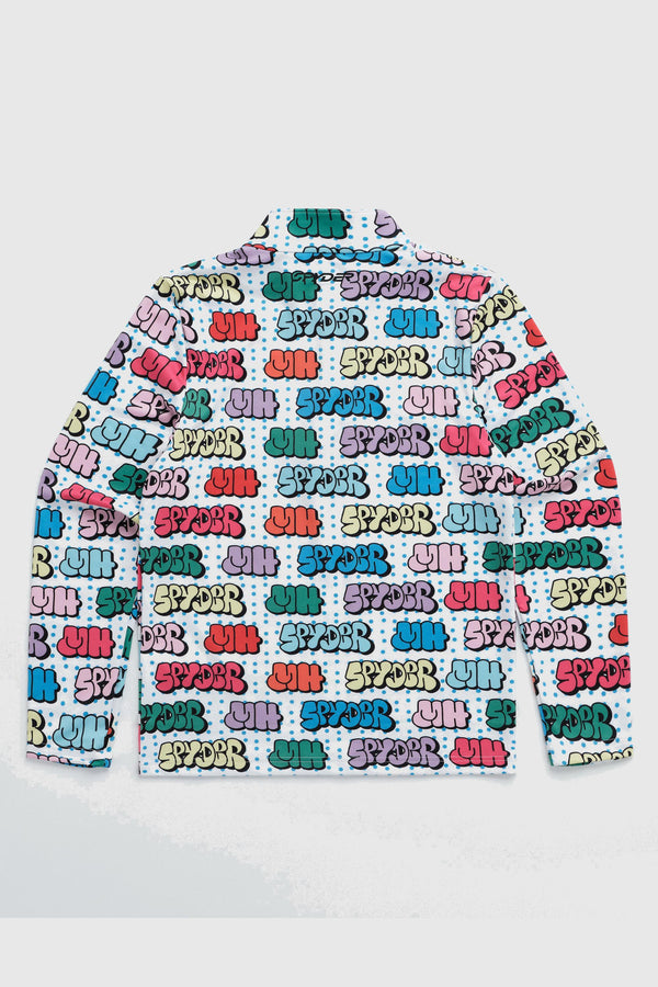 Madhappy Spyder All Over Print Sublimated Quarter Zip - multi