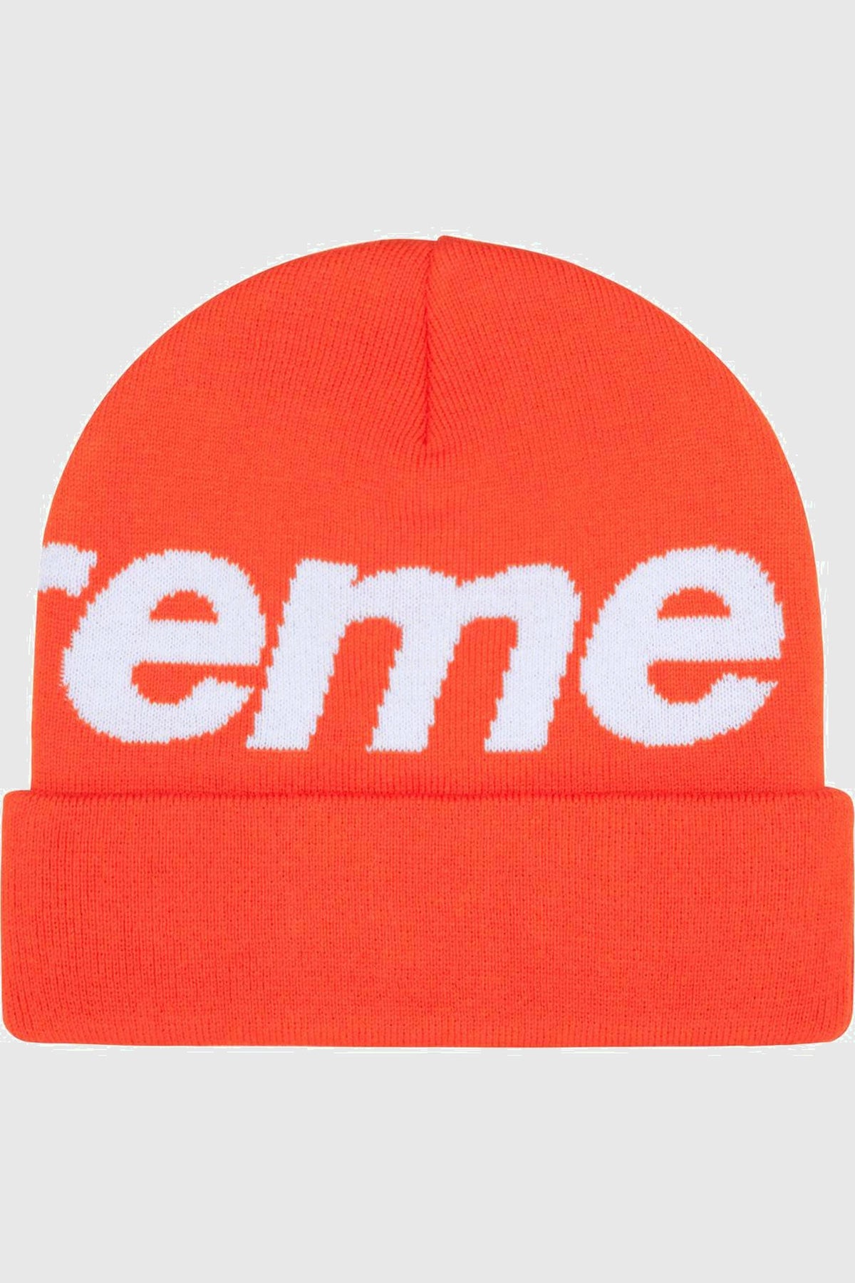 Supreme Big Logo Beanie Orange