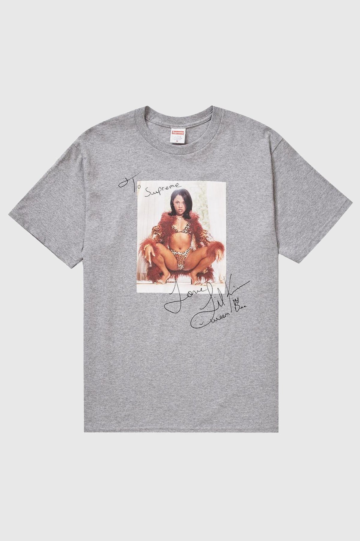Supreme Lil Kim Tee Heather Grey