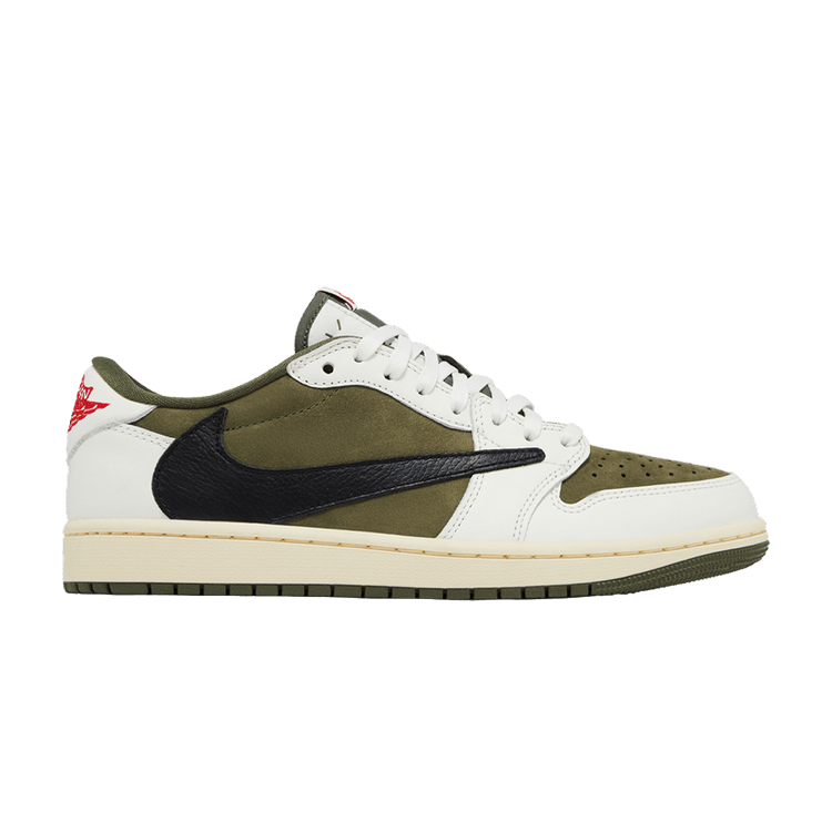 TRAVIS SCOTT X AIR JORDAN 1 LOW OG SP 'REVERSE OLIVE / MEDIUM OLIVE' - DM7866-200