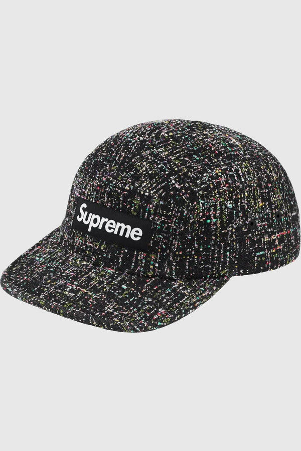 Supreme Denim Boucle Camp Cap Black