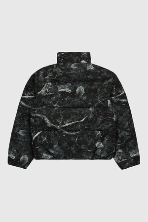 Fugazi Sniper Camo Puffer Jacket Black