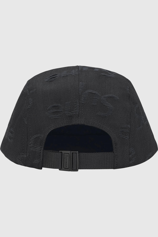 Supreme Supreme Jacquard Logos Denim Camp Cap (SS25) - Black