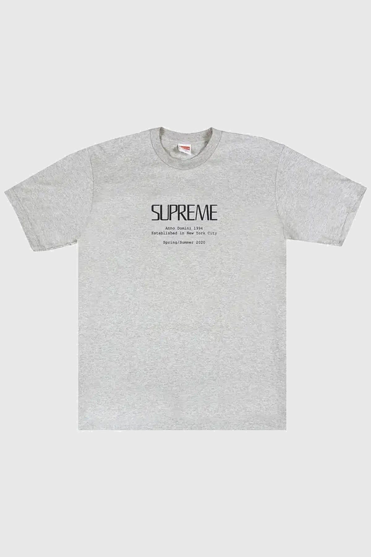 Supreme Anno Domini Tee Heather Grey
