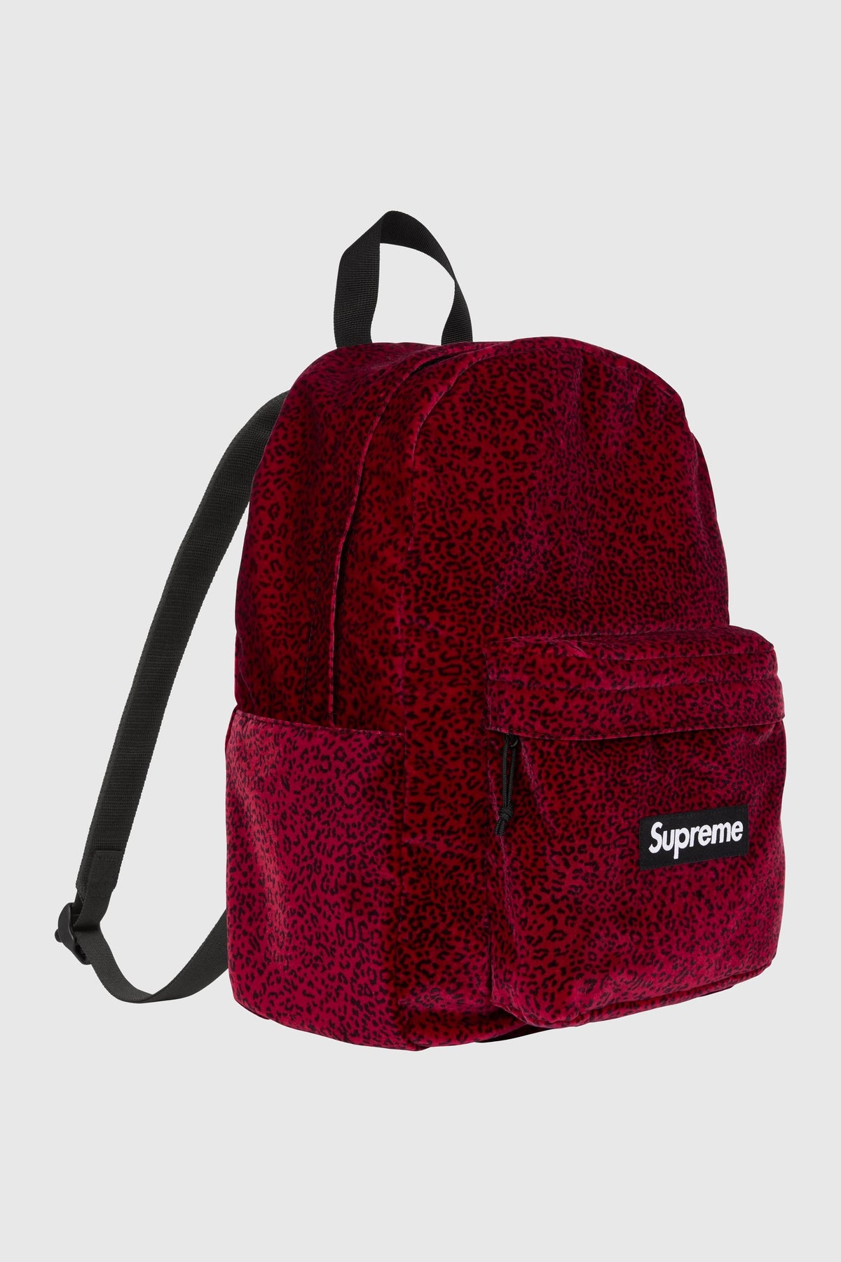 Supreme Supreme Velvet Backpack (SS25) - Red Leopard