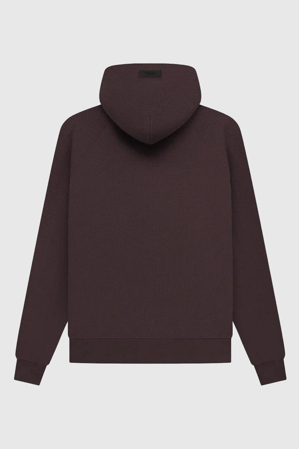 Fear of God Essentials Waffle Raglan Hoodie Plum