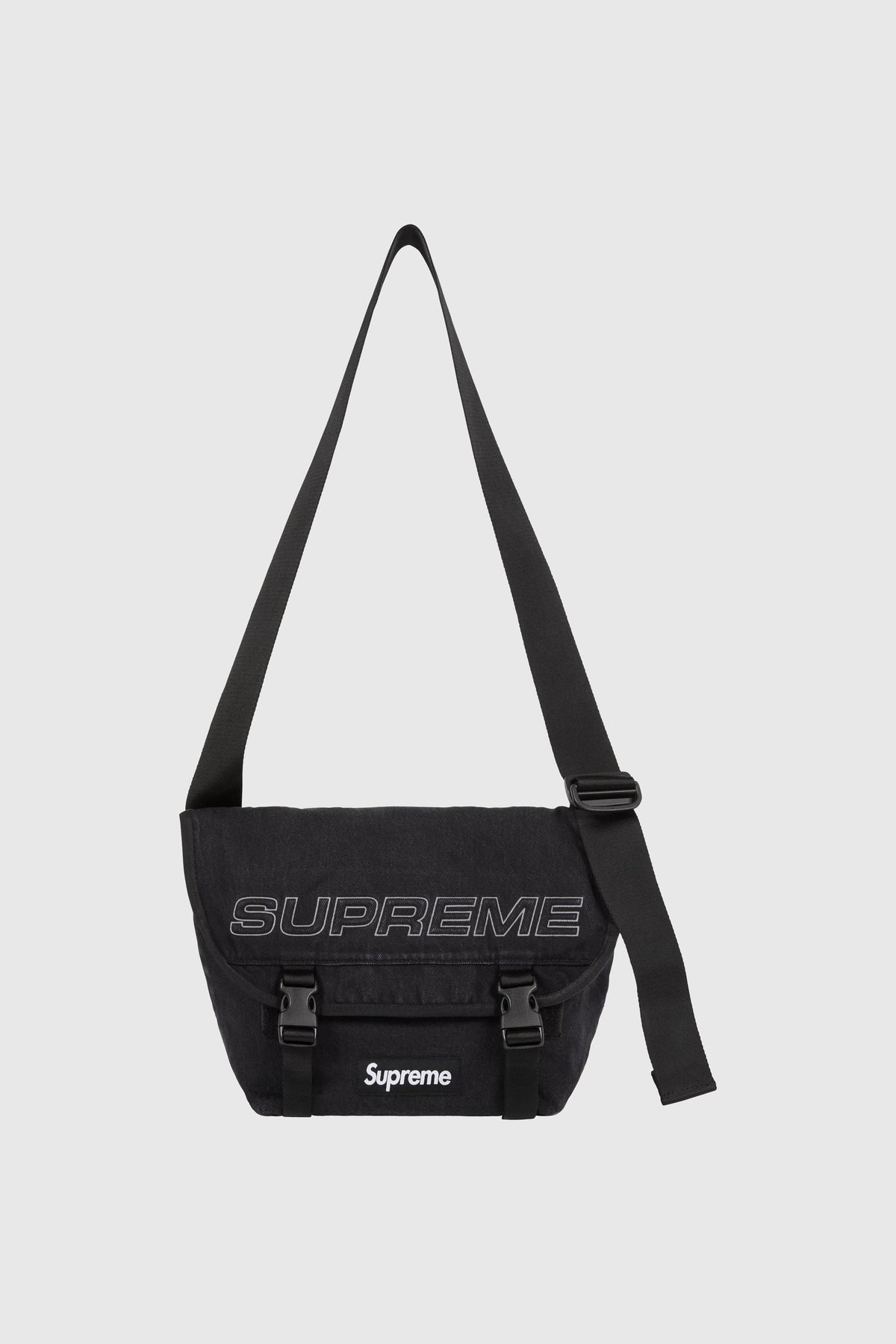 Supreme Supreme Denim Messenger Bag (SS25) - Black