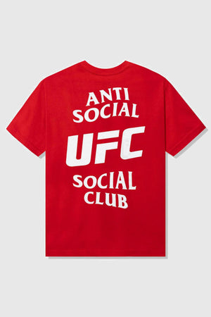 Anti Social Social Club X UFC Self-Titled Tee Red
