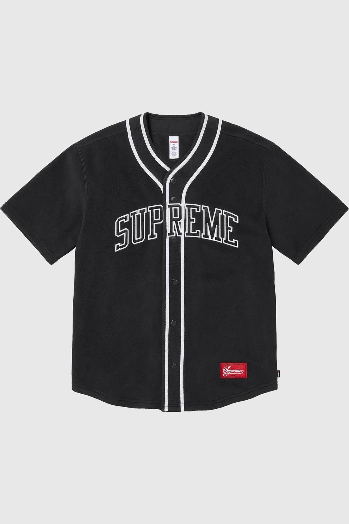 Supreme Polartec Baseball Jersey Black