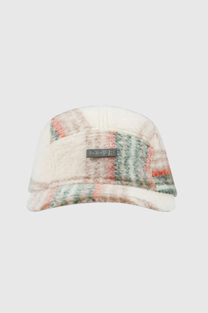 Golf Wang Logger Plaid Camp Hat Cream