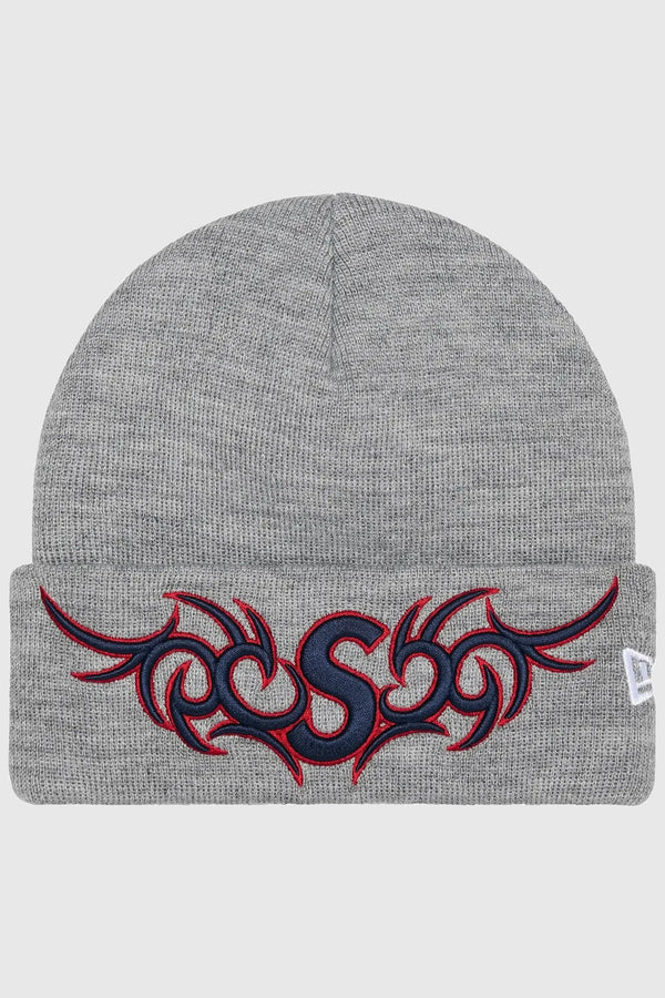 Supreme Tribal S Logo Beanie - Grey