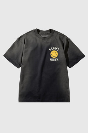 Market Smiley Lockup T-Shirt - Jet Black