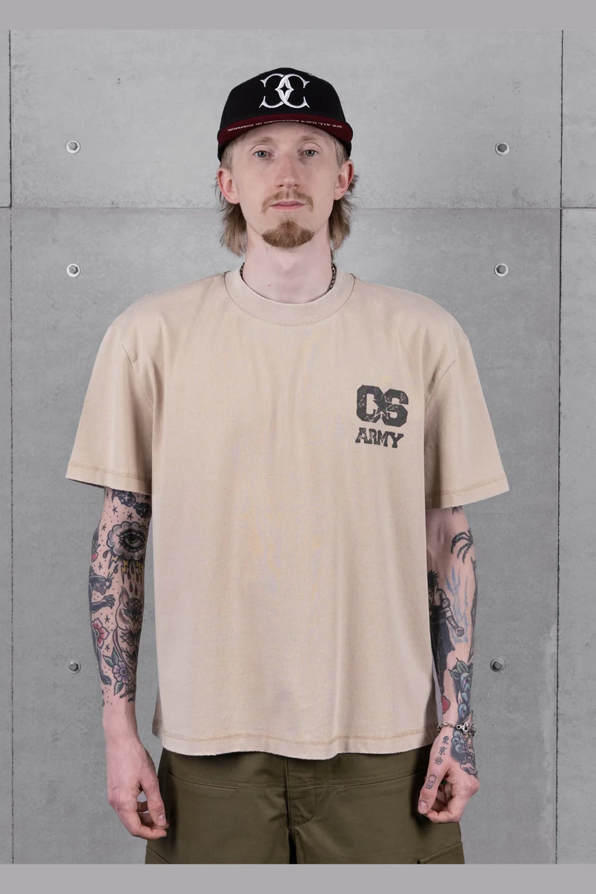 Common Hype Commons CS Army Tee - Faded Beige