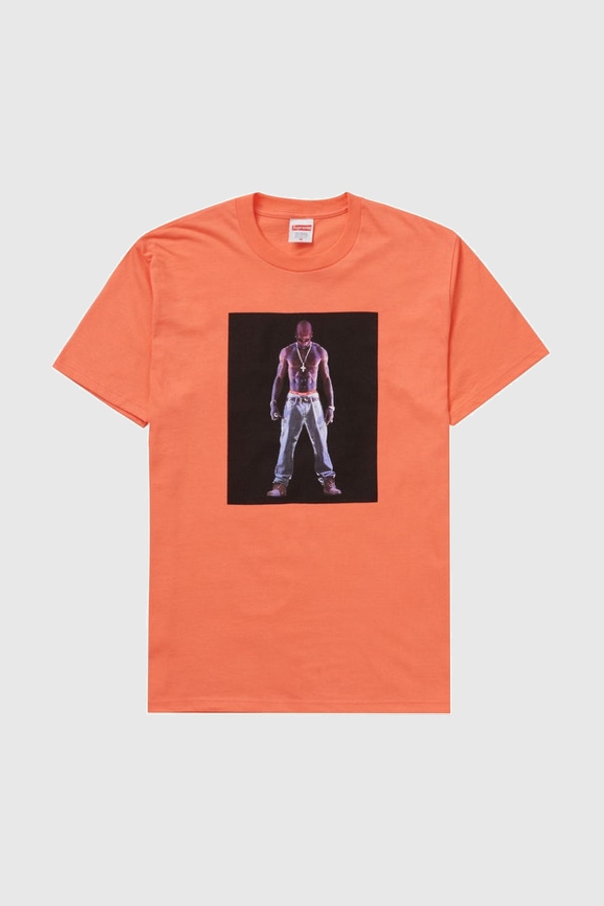 Supreme Tupac Hologram Tee Neon Orange