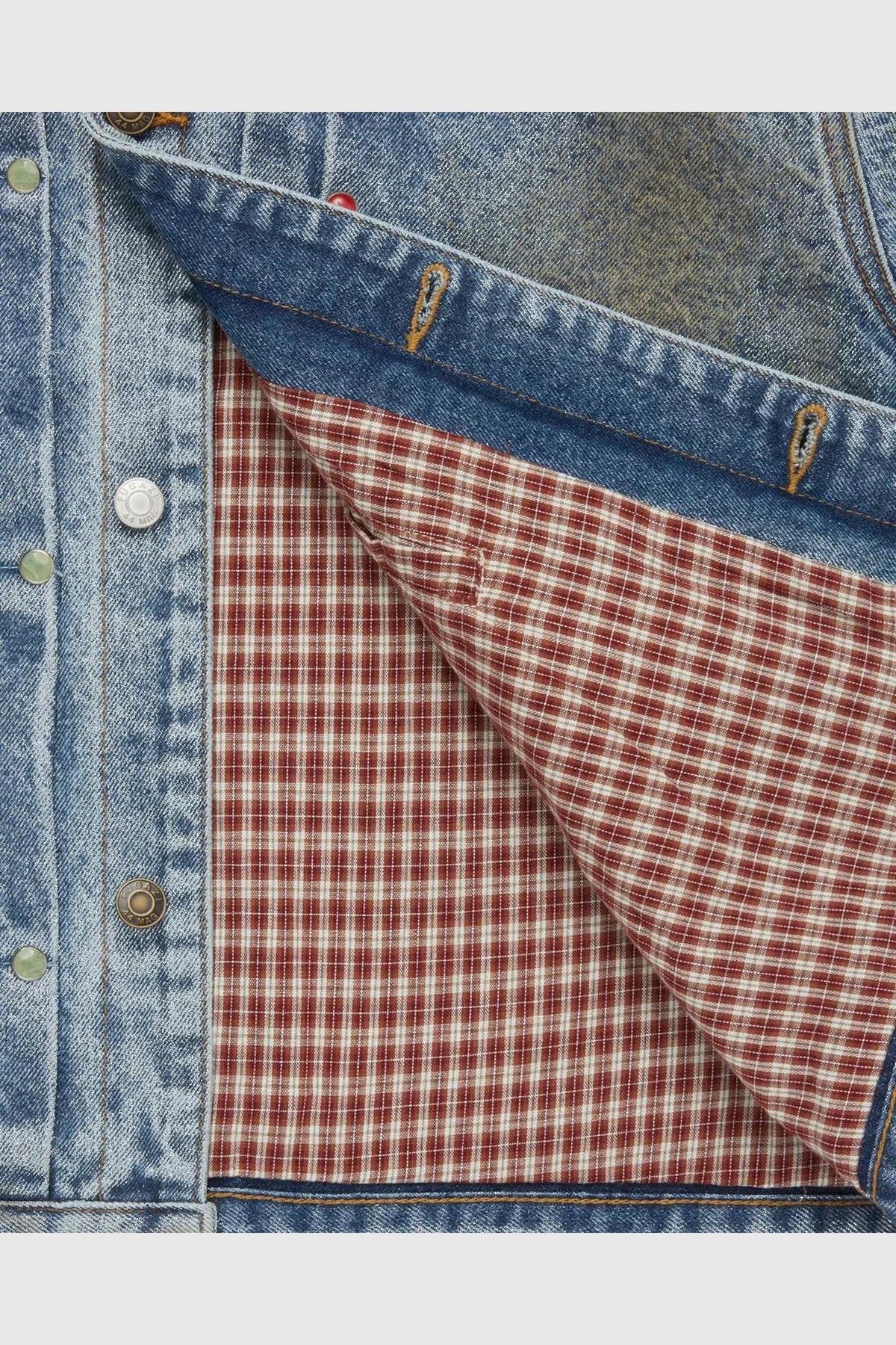 Fugazi Stone Rivet Denim Jacket Mud Washed