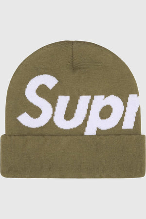 Supreme Big Logo Beanie Light Olive