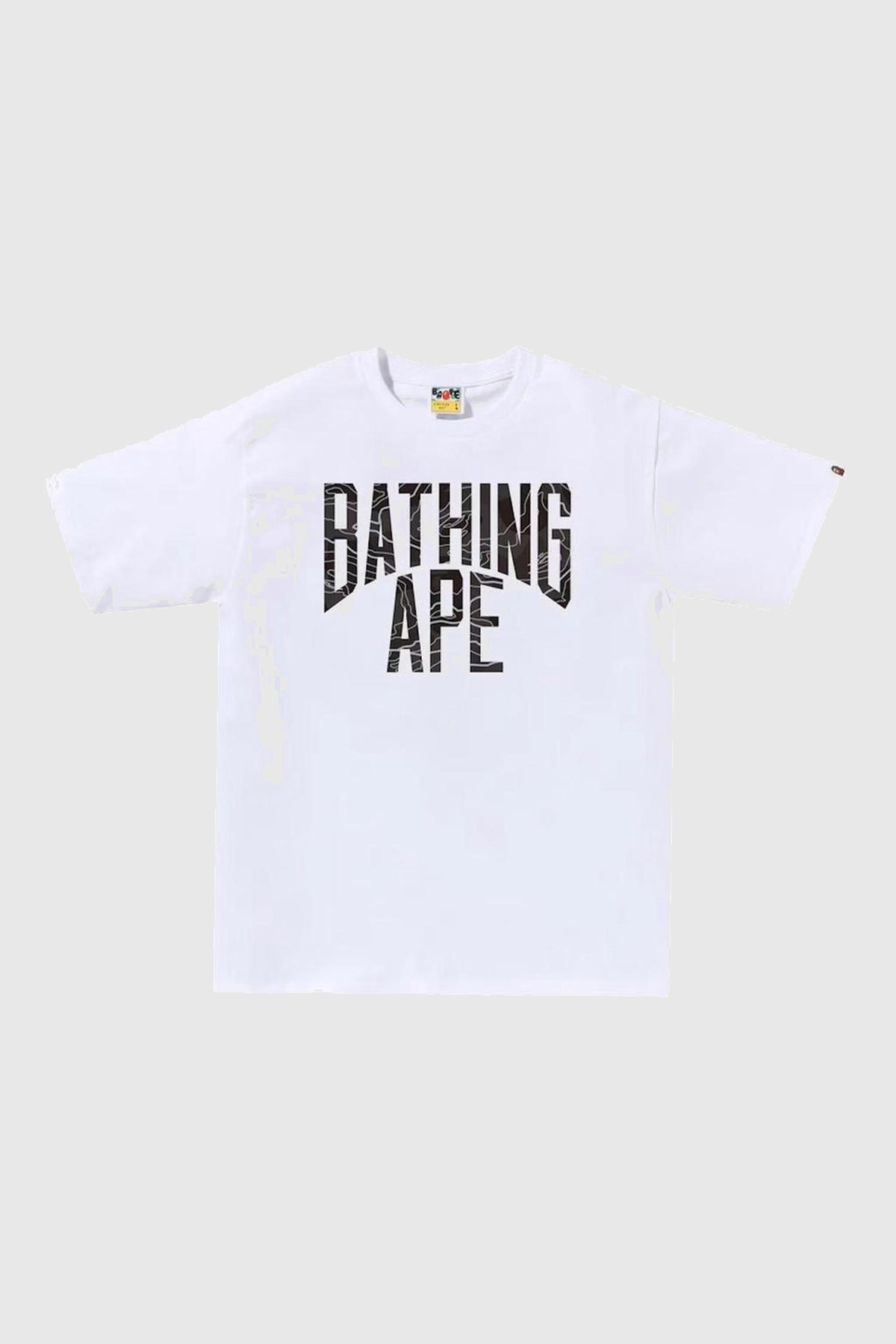 BAPE Layered Line Camo NYC Logo Tee White/Black