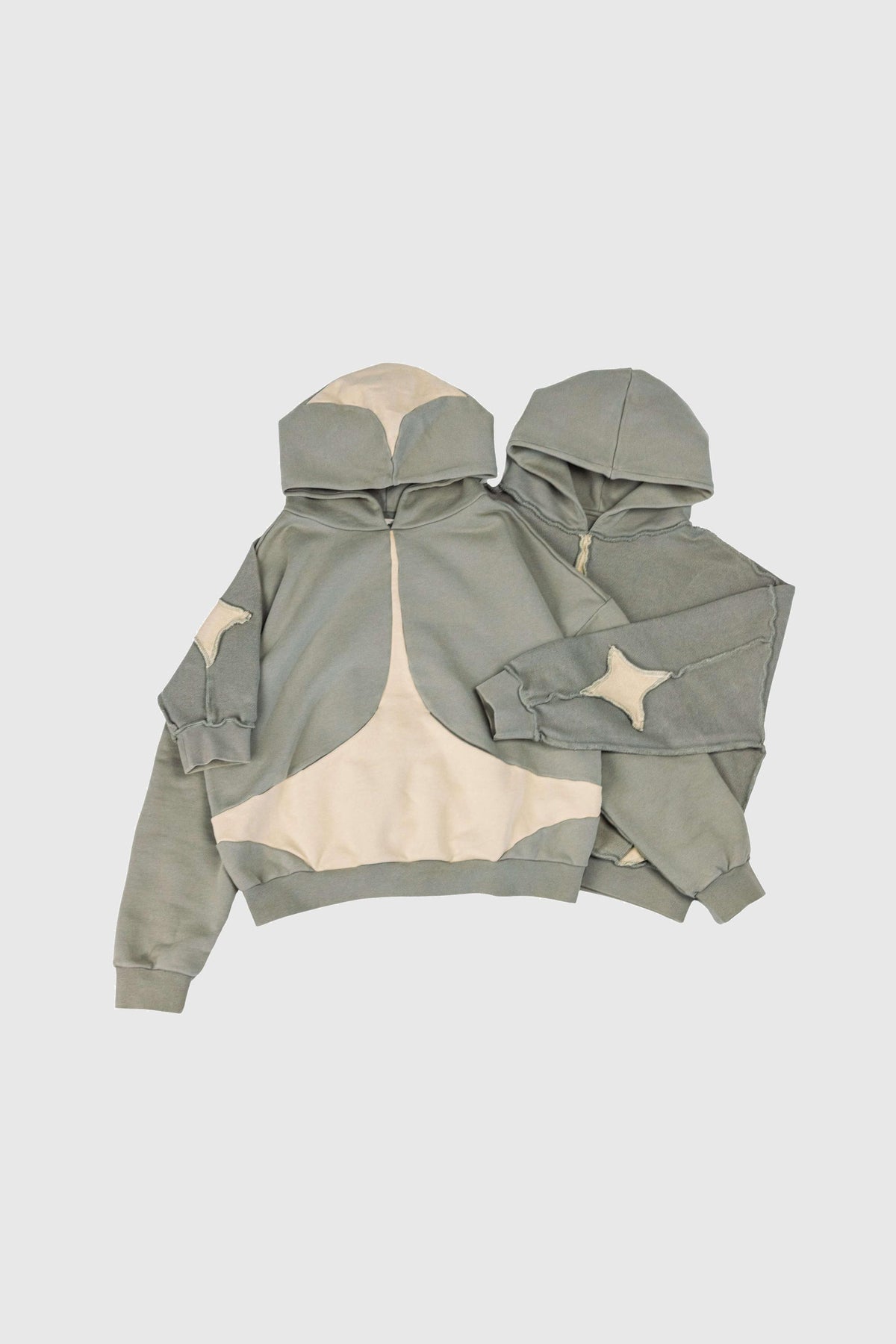 Common Hype Reversible Star Hoodie - Sage