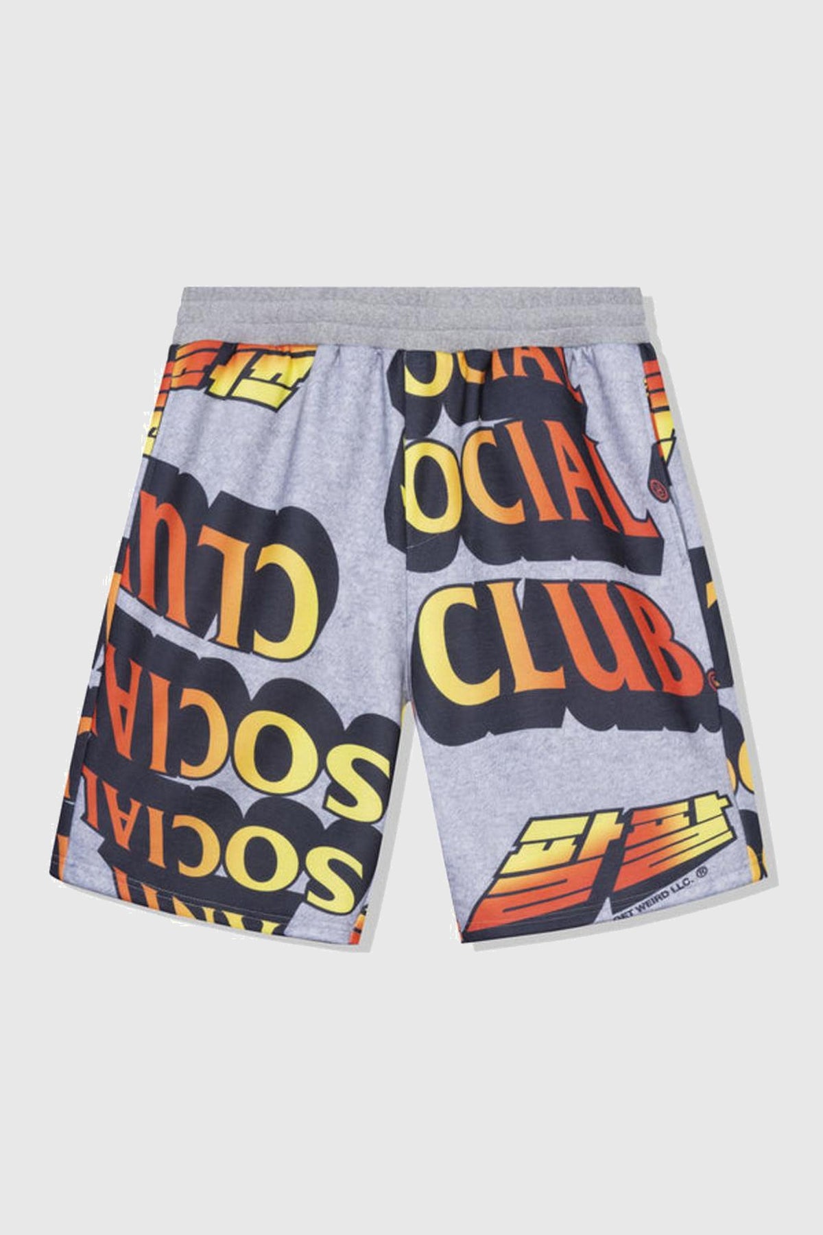 Anti Social Social Club Whisped Terry Fleece Shorts Grey