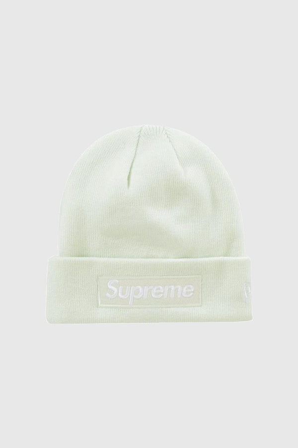 Supreme New Era Box Logo Beanie (FW23) Light Green