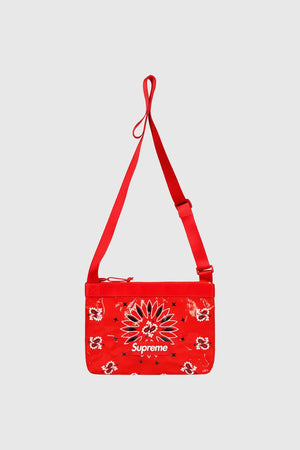 Supreme Bandana Tarp Side Bag Red