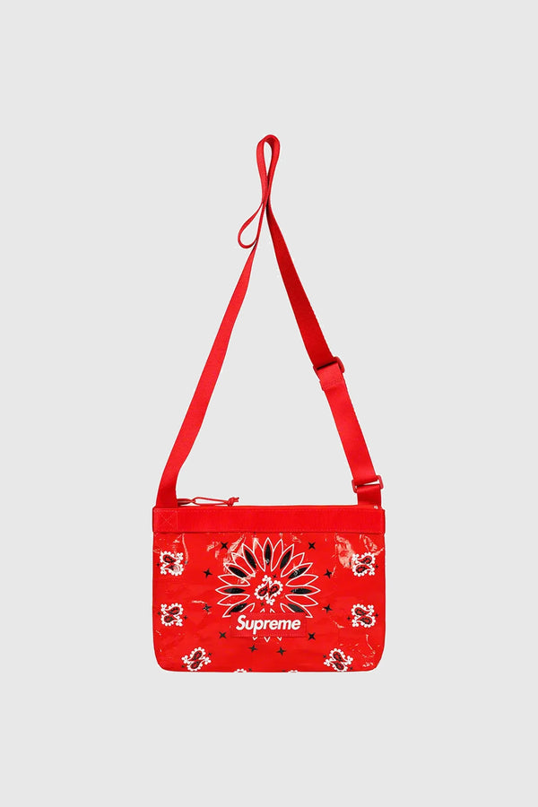 Supreme Bandana Tarp Side Bag Red