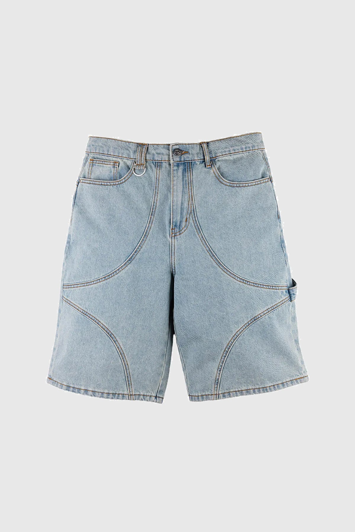 Common Hype Star Washed Denim Short - Iceberg