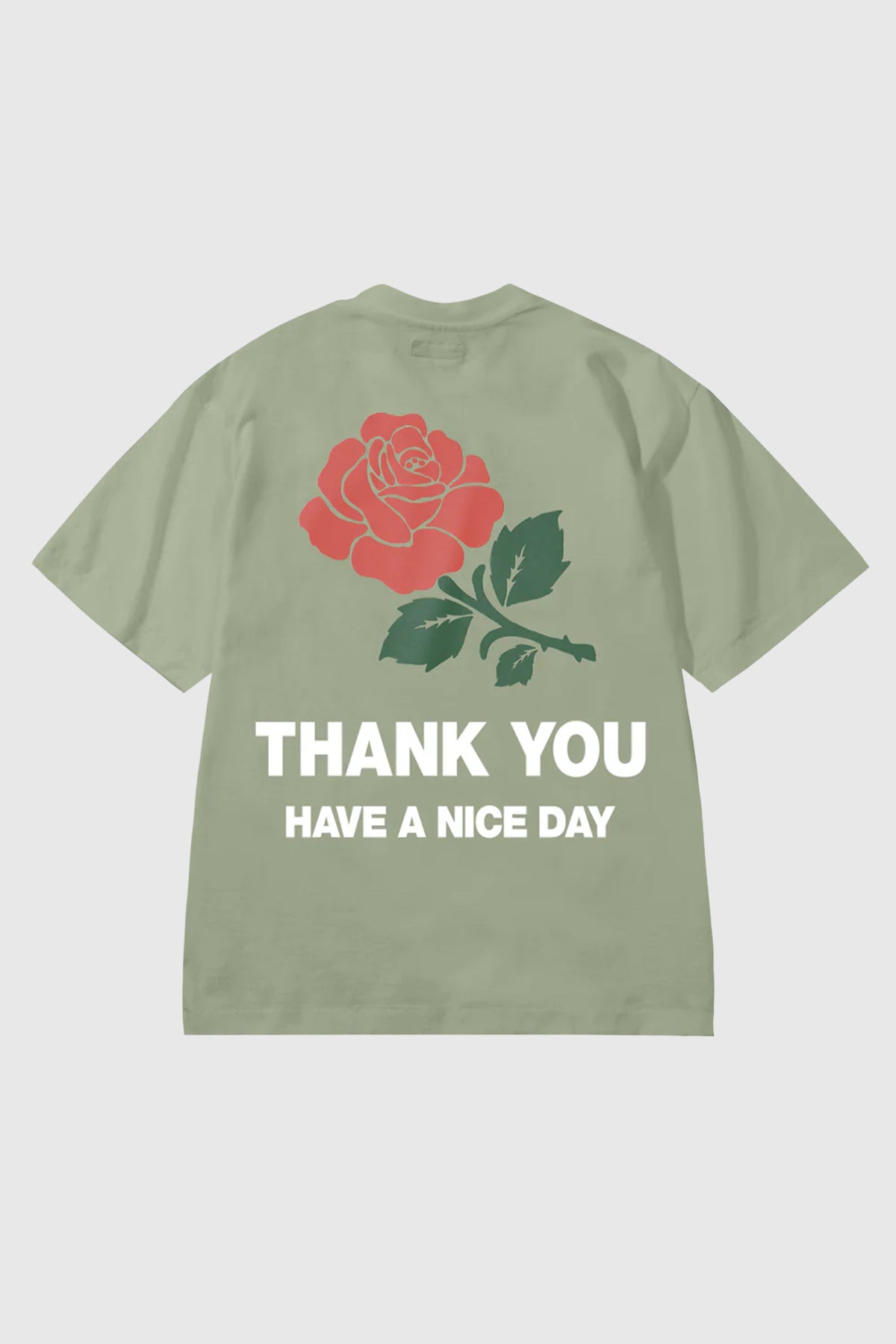 Market Thank You Rose T-Shirt - Kelp