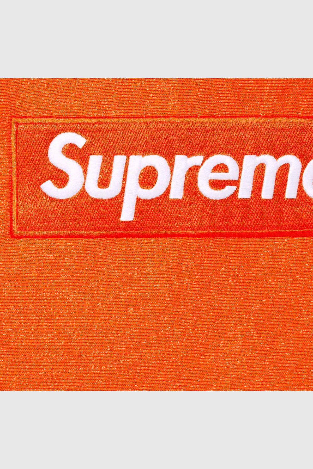 Supreme Box Logo Hooded Sweatshirt Orange