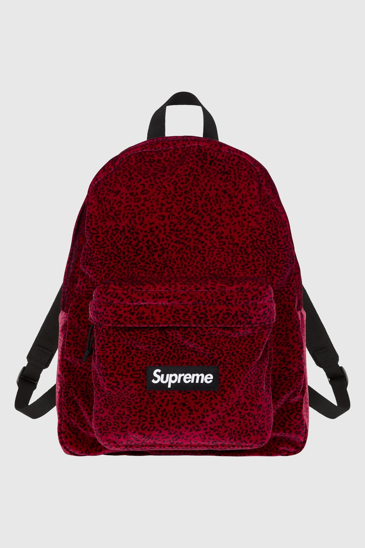 Supreme Supreme Velvet Backpack (SS25) - Red Leopard