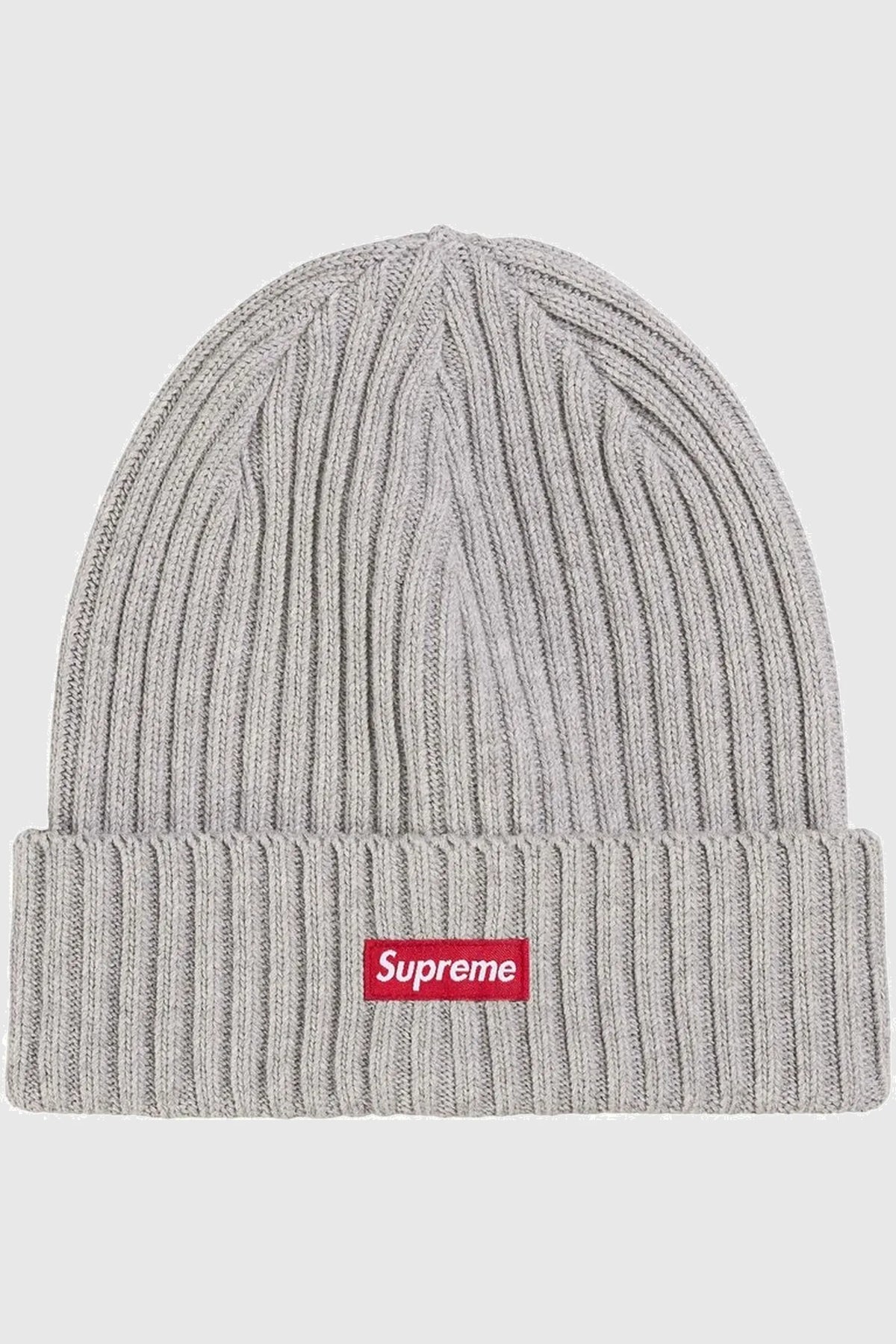 Supreme Overdyed Beanie (SS26) - Heather Grey
