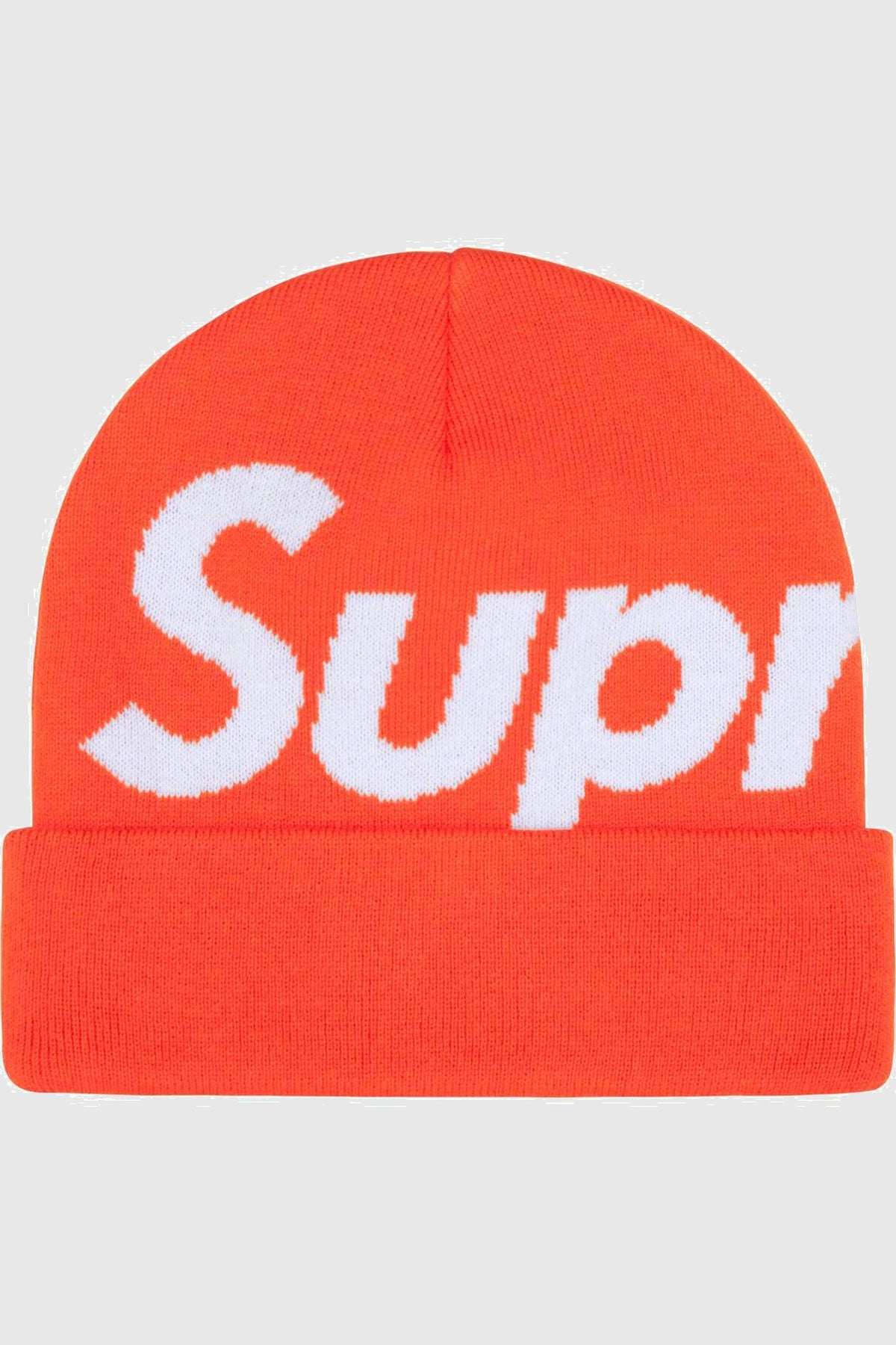 Supreme Big Logo Beanie Orange