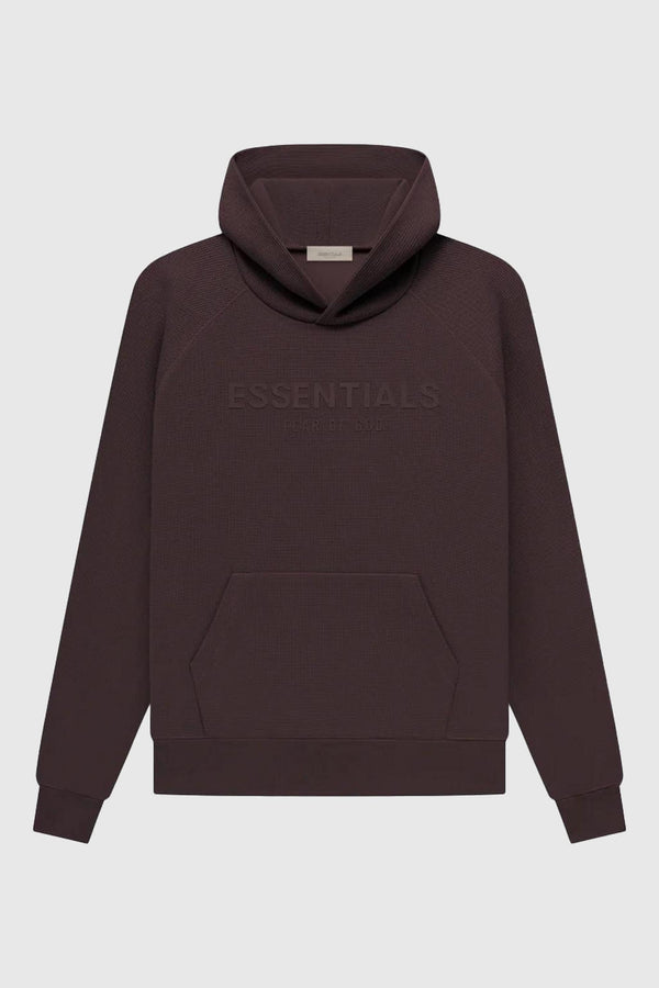 Fear of God Essentials Waffle Raglan Hoodie Plum